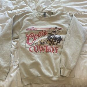 Etsy Coors Cowboy Sweatshirt